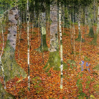Gustav Klimt 1902 -  Foret de bouleaux
