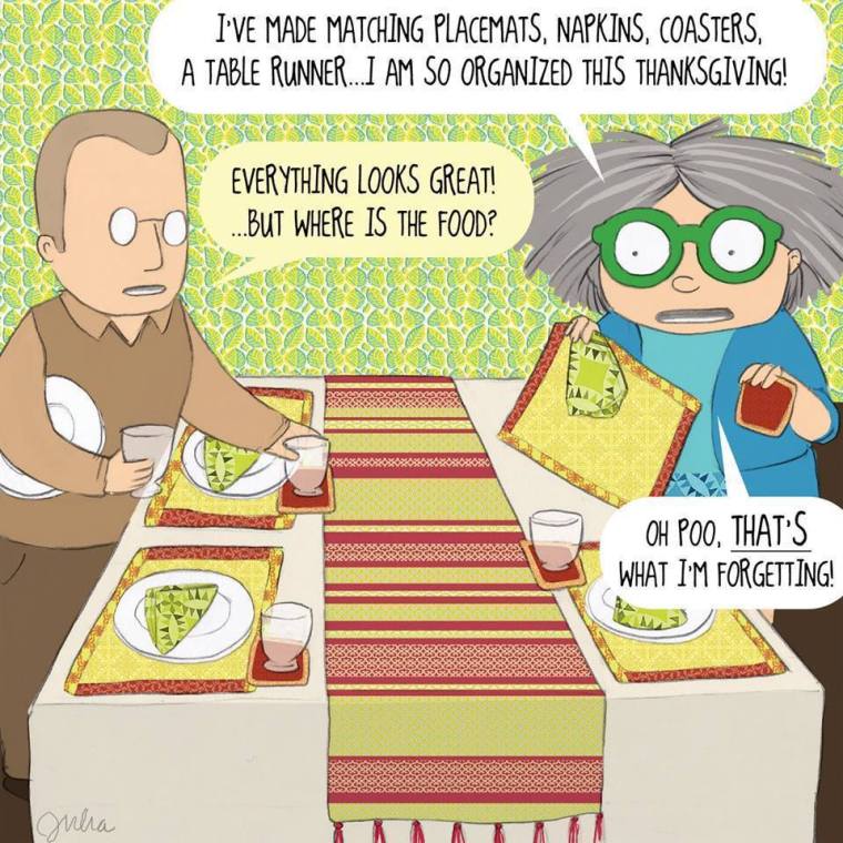 mrs bobbins, Thanksgiving table