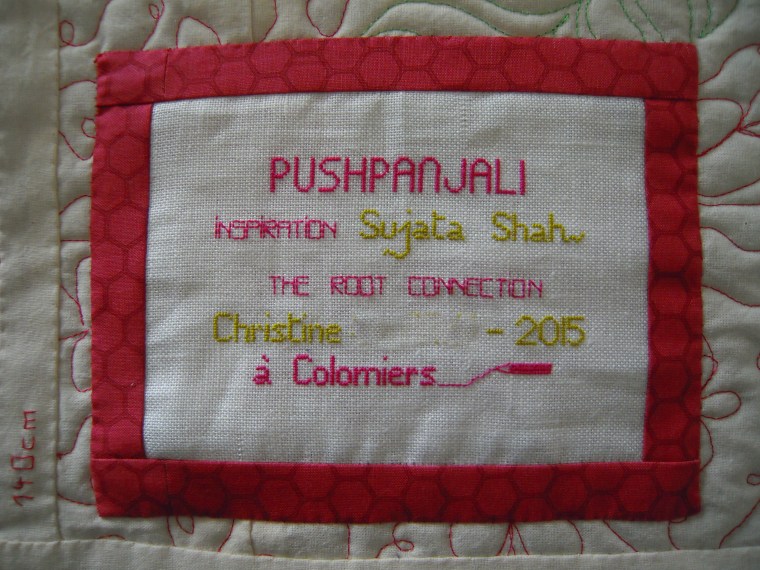 étiquette pushpanjali