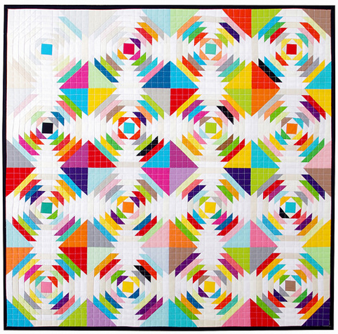 Scrappy Pineapple Quilt 1