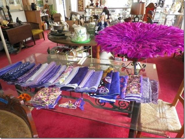 choix de tissus améthyste