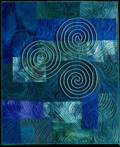 celtic spiral blue